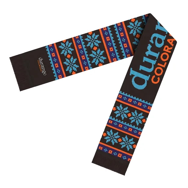 60 Inch Custom Elite Knit Scarf With Fringe - 60 Inch Custom Elite Knit Scarf With Fringe - Image 2 of 7
