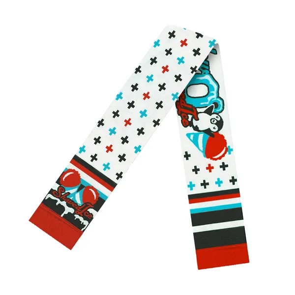 60 Inch Custom Elite Knit Scarf With Fringe - 60 Inch Custom Elite Knit Scarf With Fringe - Image 5 of 7