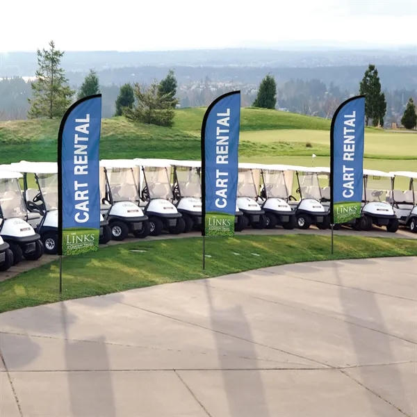48 - Hour 8' Single Reverse Half Drop Banner w/ Hardware Set - 48 - Hour 8' Single Reverse Half Drop Banner w/ Hardware Set - Image 11 of 12