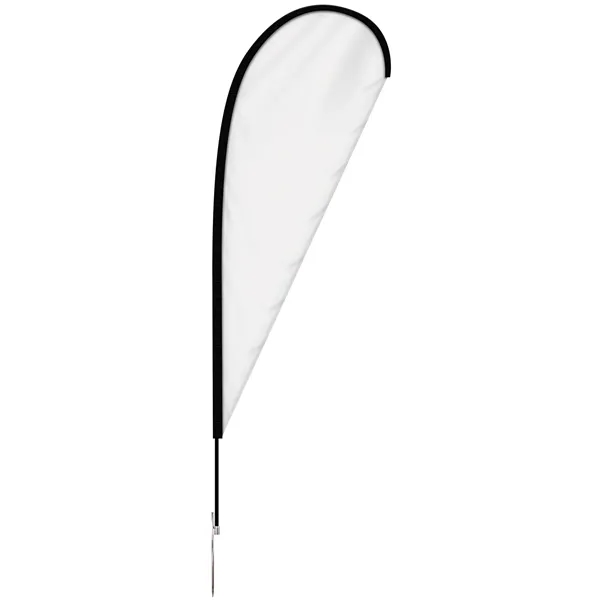 24 - Hour 6' Single Reverse Teardrop Banner w/ Hardware Set - 24 - Hour 6' Single Reverse Teardrop Banner w/ Hardware Set - Image 2 of 11
