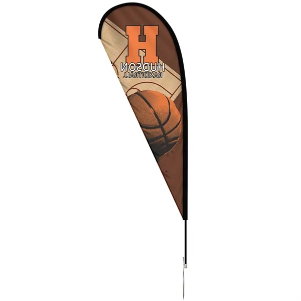 24 - Hour 6' Single Reverse Teardrop Banner w/ Hardware Set - 24 - Hour 6' Single Reverse Teardrop Banner w/ Hardware Set - Image 3 of 11