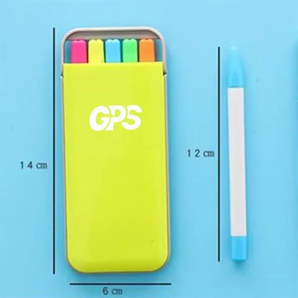 5 PCS Fluorescent Pen Set - 5 PCS Fluorescent Pen Set - Image 3 of 4