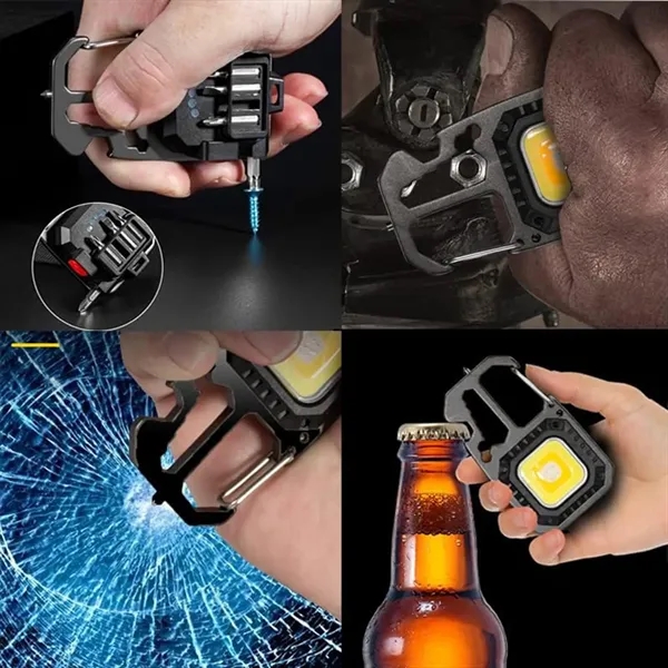 Multi-Function Keychain with Light, Screwdriver, and Seatbel - Multi-Function Keychain with Light, Screwdriver, and Seatbel - Image 1 of 2