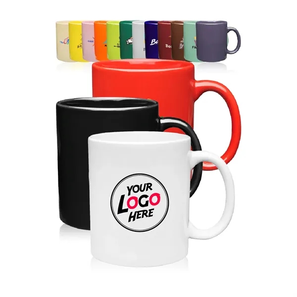 Traditional Ceramic Custom Mugs  - 11oz - Traditional Ceramic Custom Mugs  - 11oz - Image 1 of 31