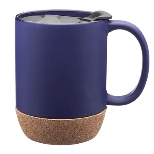 Ceramic Custom Mugs with Cork Bottom  - 13oz - Ceramic Custom Mugs with Cork Bottom  - 13oz - Image 2 of 4
