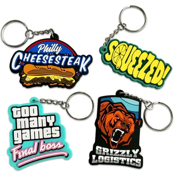 Custom 3D Soft PVC Rubber Keychain - Custom 3D Soft PVC Rubber Keychain - Image 0 of 2