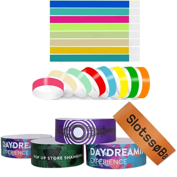 Waterproof Tyvek Paper Wristbands - Waterproof Tyvek Paper Wristbands - Image 0 of 2