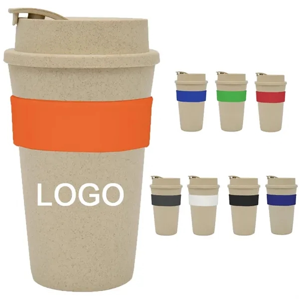 16 oz Wheat Travel Tumbler - 16 oz Wheat Travel Tumbler - Image 0 of 8