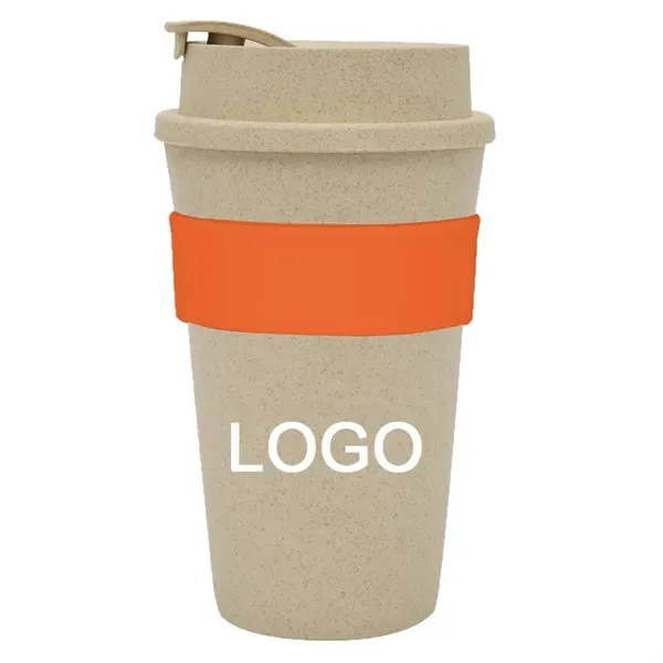 16 oz Wheat Travel Tumbler - 16 oz Wheat Travel Tumbler - Image 1 of 8