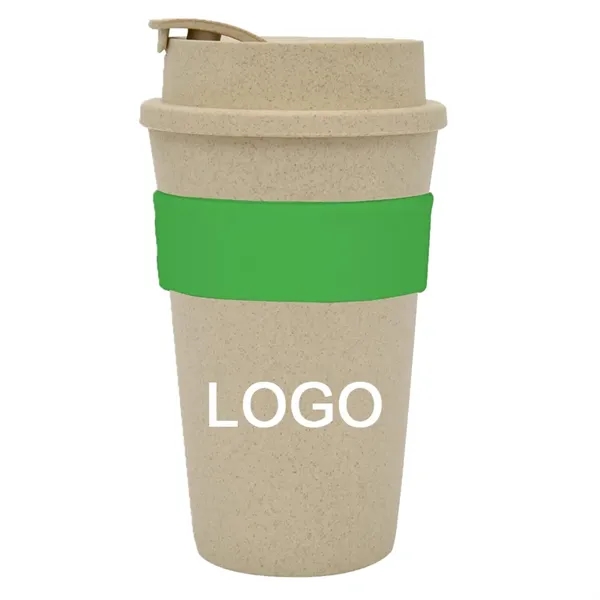 16 oz Wheat Travel Tumbler - 16 oz Wheat Travel Tumbler - Image 3 of 8