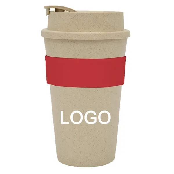 16 oz Wheat Travel Tumbler - 16 oz Wheat Travel Tumbler - Image 4 of 8