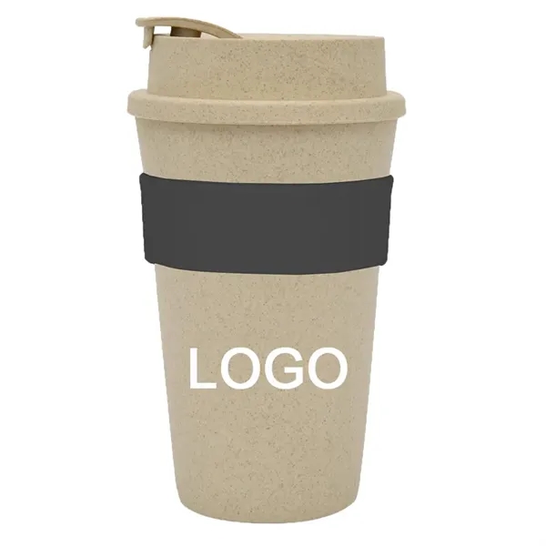 16 oz Wheat Travel Tumbler - 16 oz Wheat Travel Tumbler - Image 5 of 8