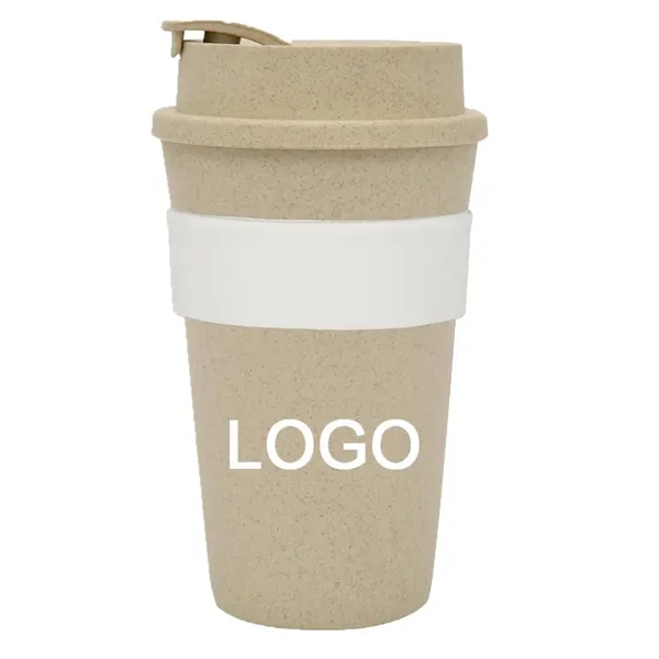 16 oz Wheat Travel Tumbler - 16 oz Wheat Travel Tumbler - Image 6 of 8