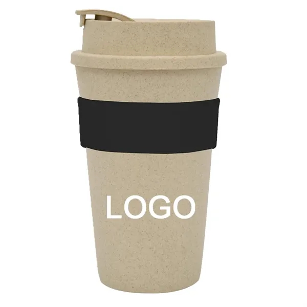 16 oz Wheat Travel Tumbler - 16 oz Wheat Travel Tumbler - Image 7 of 8