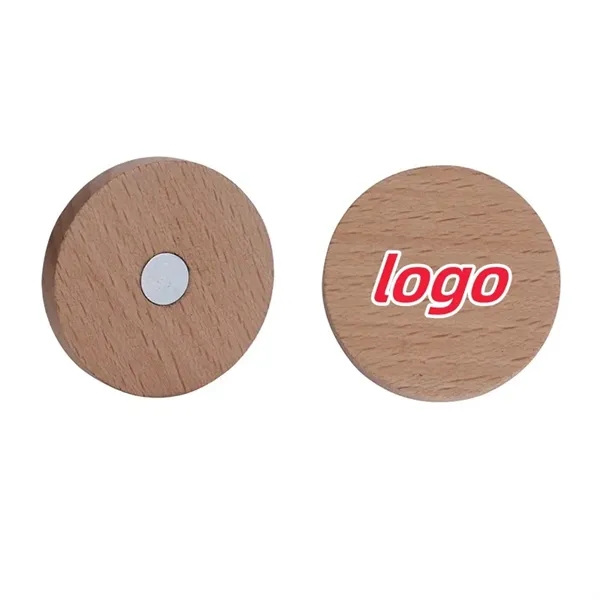 Small wooden gifts can be engraved LOGO refrigerator sticker - Small wooden gifts can be engraved LOGO refrigerator sticker - Image 0 of 2