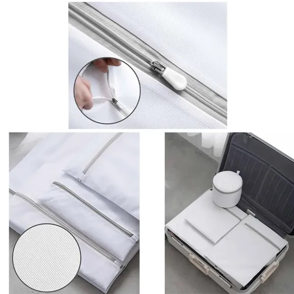12"*16" Clear Net Mesh Laundry Bags with Zipper Closure - 12"*16" Clear Net Mesh Laundry Bags with Zipper Closure - Image 2 of 2