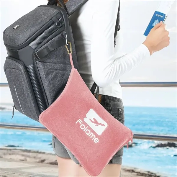 Travel Airplane Blanket Pillow 2 In 1 - Travel Airplane Blanket Pillow 2 In 1 - Image 7 of 8
