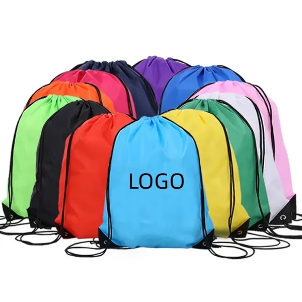 Classic Polyester Drawstring Backpacks - Classic Polyester Drawstring Backpacks - Image 0 of 4