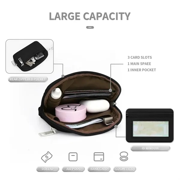 Water Resistant Zip Keychain Wallet With ID Window - Water Resistant Zip Keychain Wallet With ID Window - Image 2 of 4