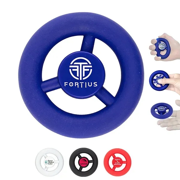 Rubber Grip & Squeeze Spinning Stress Relieving & Exerciser
