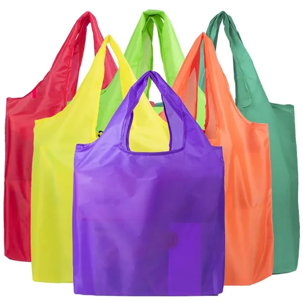 Reusable Grocery Foldable Shopping Bag With Elastic Band - Reusable Grocery Foldable Shopping Bag With Elastic Band - Image 6 of 17