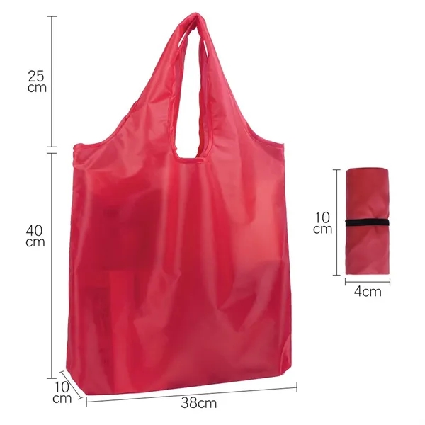 Reusable Grocery Foldable Shopping Bag With Elastic Band - Reusable Grocery Foldable Shopping Bag With Elastic Band - Image 7 of 17