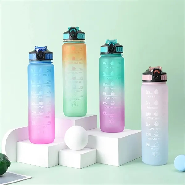 32Oz Motivational Fitness Leak-Proof Sports Water Bottle - 32Oz Motivational Fitness Leak-Proof Sports Water Bottle - Image 9 of 14