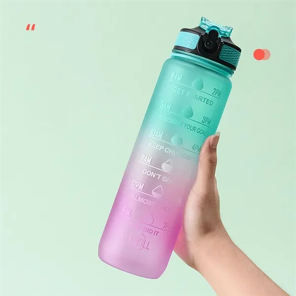 32Oz Motivational Fitness Leak-Proof Sports Water Bottle - 32Oz Motivational Fitness Leak-Proof Sports Water Bottle - Image 10 of 14