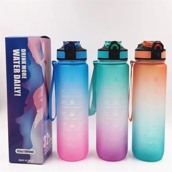 32Oz Motivational Fitness Leak-Proof Sports Water Bottle - 32Oz Motivational Fitness Leak-Proof Sports Water Bottle - Image 13 of 14