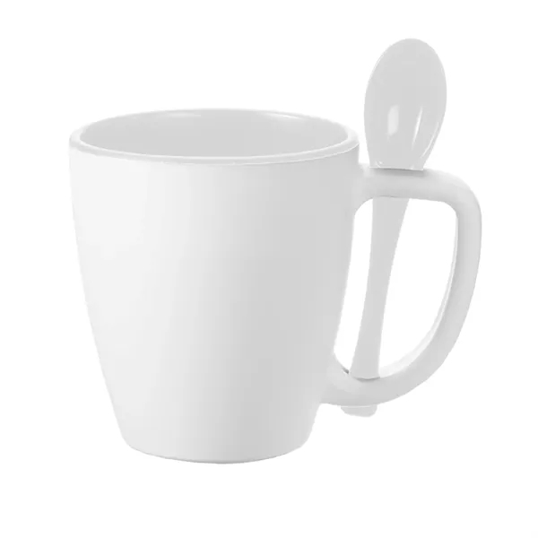 Double Wall Insulated Mug with Spoon, 14 oz. - Double Wall Insulated Mug with Spoon, 14 oz. - Image 10 of 10
