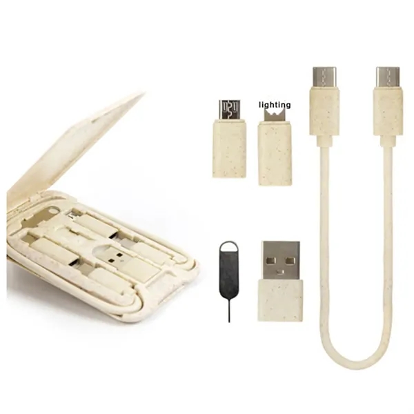 Multi-Type Charging Cable W/Adaptors Kit Case - Multi-Type Charging Cable W/Adaptors Kit Case - Image 1 of 3