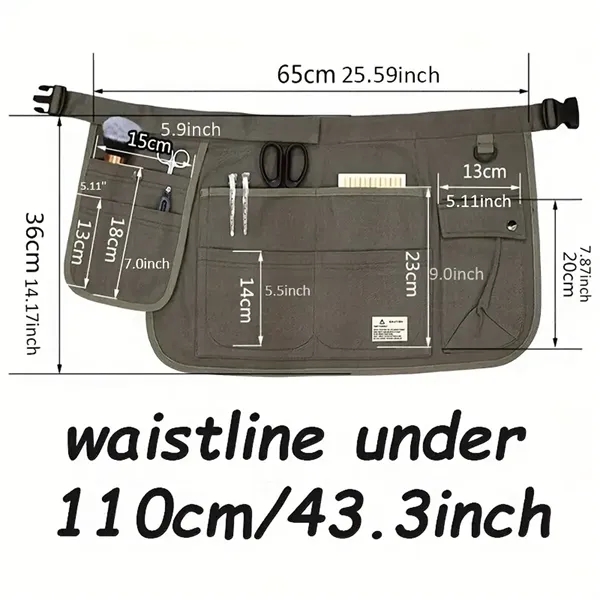 Multi-Pocket Bib Half Apron - Multi-Pocket Bib Half Apron - Image 2 of 5