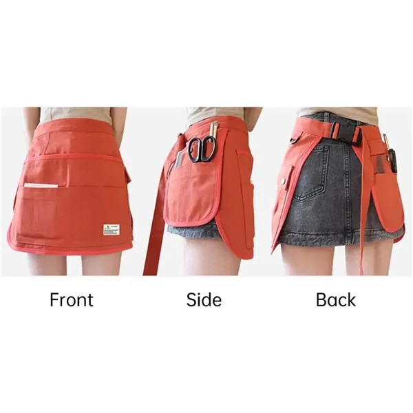 Multi-Pocket Bib Half Apron - Multi-Pocket Bib Half Apron - Image 4 of 5