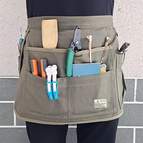 Multi-Pocket Bib Half Apron - Multi-Pocket Bib Half Apron - Image 5 of 5