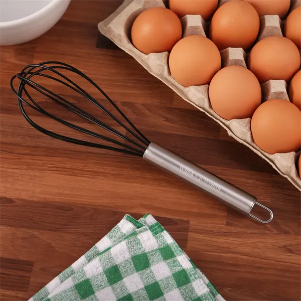 Stainless And Silicone Kitchen Whisk - Stainless And Silicone Kitchen Whisk - Image 0 of 4