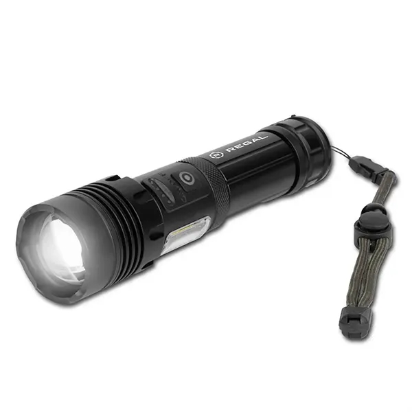 1200LM Metal Flashlight with 2000mAh Rechargeable Battery - 1200LM Metal Flashlight with 2000mAh Rechargeable Battery - Image 2 of 7