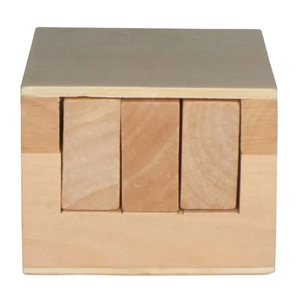 Wooden Sliding Cube Puzzle - Wooden Sliding Cube Puzzle - Image 7 of 9