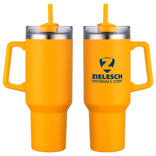 Genoa 40 oz Vacuum Insulated Travel Mug with Straw - Genoa 40 oz Vacuum Insulated Travel Mug with Straw - Image 12 of 12