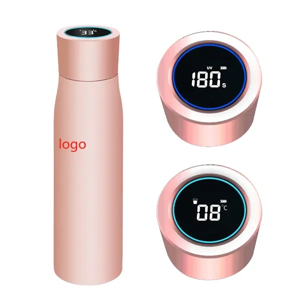 Smart UV Self Cleaning Reminder Drink Water Bottle - Smart UV Self Cleaning Reminder Drink Water Bottle - Image 1 of 2