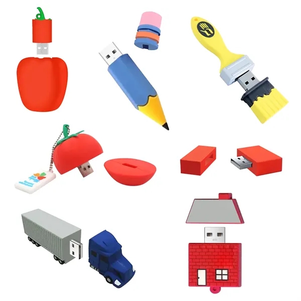 Custom PVC 3D USB Drives-8GB - Custom PVC 3D USB Drives-8GB - Image 5 of 6