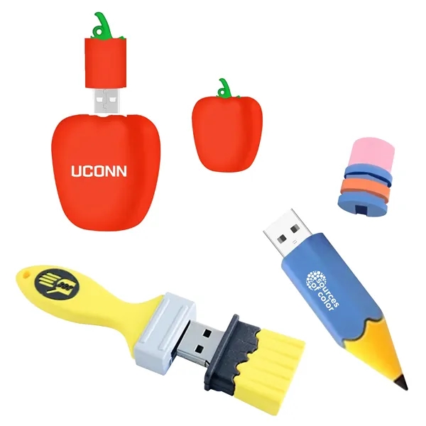 Custom PVC 3D USB Drives-8GB - Custom PVC 3D USB Drives-8GB - Image 2 of 6