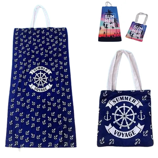 2 in 1 Beach Towel Tote - 2 in 1 Beach Towel Tote - Image 0 of 0