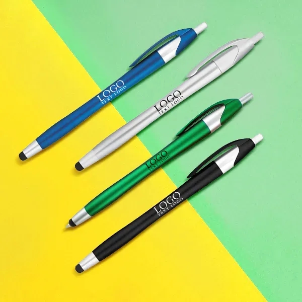 Custom Matte Color Stylus Ballpoint Pen - Custom Matte Color Stylus Ballpoint Pen - Image 0 of 7
