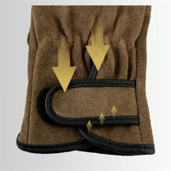 Leather Work Gloves for Men or Women - Leather Work Gloves for Men or Women - Image 3 of 5