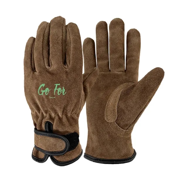 Leather Work Gloves for Men or Women - Leather Work Gloves for Men or Women - Image 5 of 5