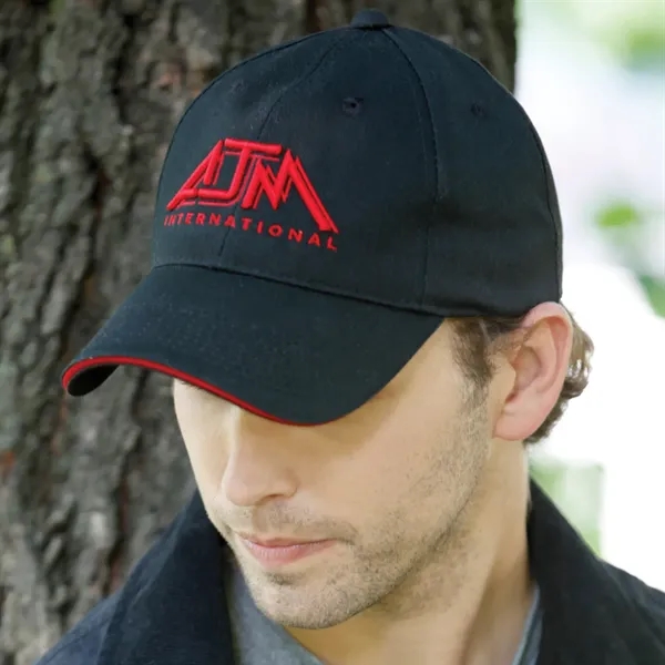 6 Panel Constructed Full Fit Deluxe Chino Twill Baseball Cap - 6 Panel Constructed Full Fit Deluxe Chino Twill Baseball Cap - Image 11 of 14