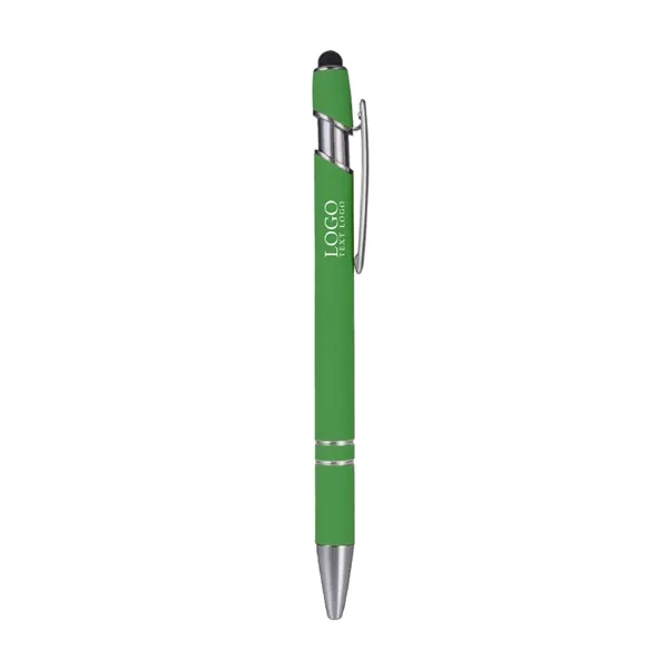 Custom Rubber Coated Stylus Ballpoint Pen