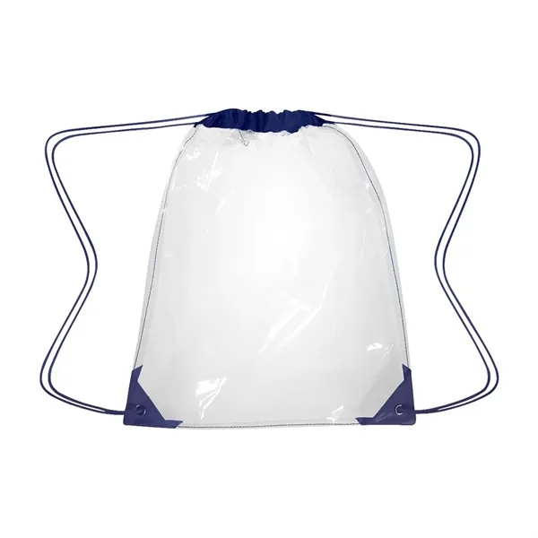 Stadium Approved Clear PVC Drawstring Bag - Stadium Approved Clear PVC Drawstring Bag - Image 1 of 1