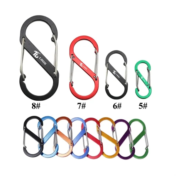 Aluminum S Carabiner Clip - Aluminum S Carabiner Clip - Image 0 of 9