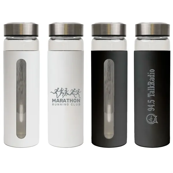Rideau 600 Ml. (20 Fl.Oz.) Glass Bottle With Aluminum Sleeve - Rideau 600 Ml. (20 Fl.Oz.) Glass Bottle With Aluminum Sleeve - Image 0 of 2